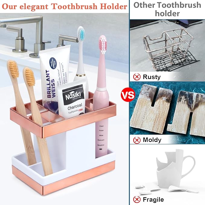 Chintu Kids Toothbrush Holder Set Rust Free Family Toothpaste Holder