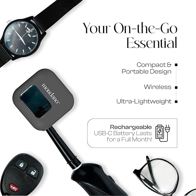 Mondano UV-C Toothbrush Sanitizer and Holder, Toothbrush Case