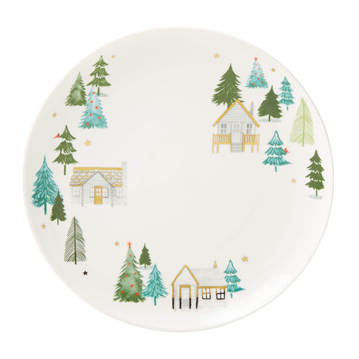 Lenox 890756 Balsam Lane Round Turkey Platter, Christmas Hosting
