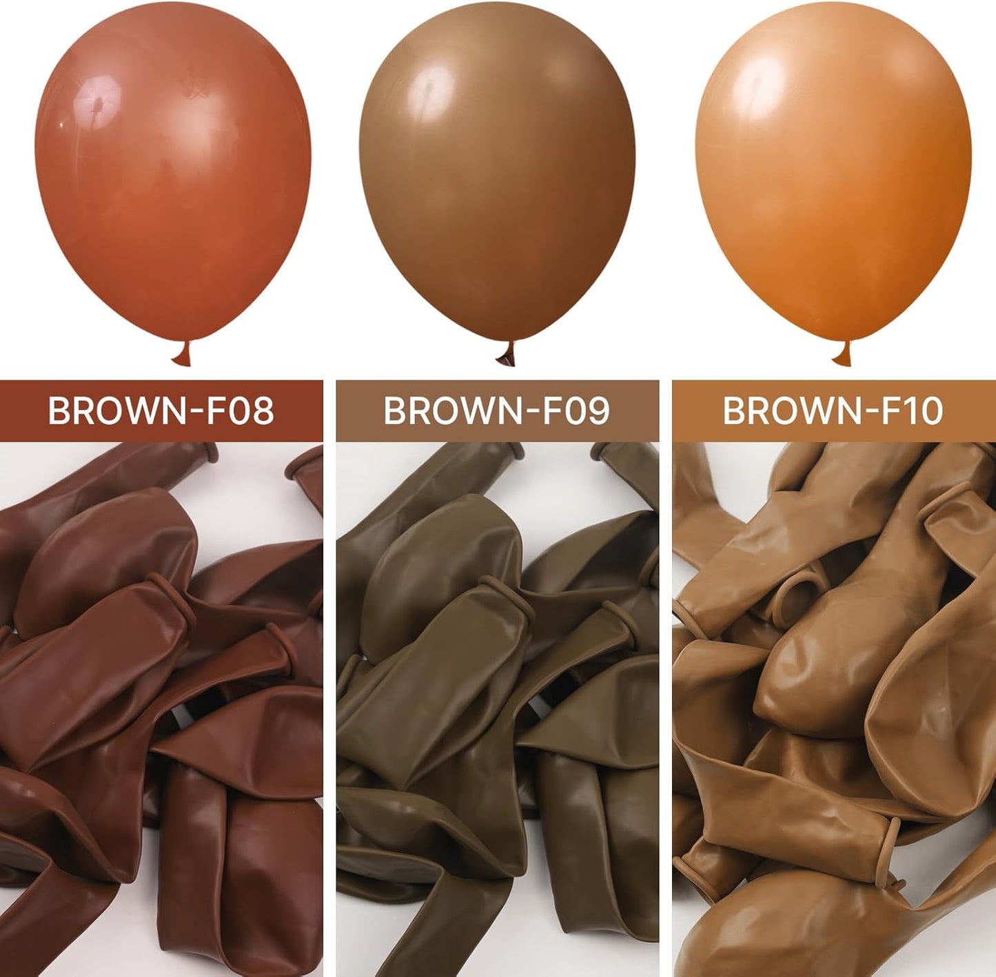 PartyWoo 12-Inch Tan Balloons - 100 Pcs Boho Neutral Light Brown Latex for Graduation & Baby Showers