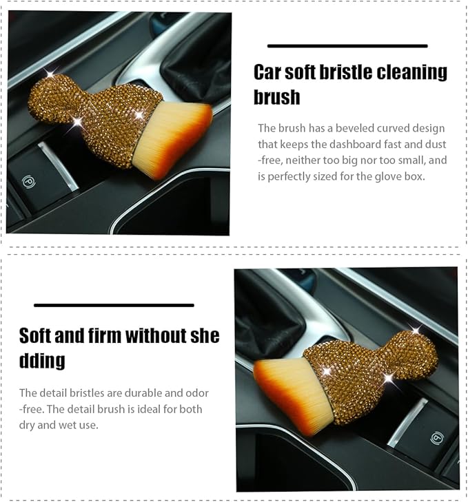 zipelo Auto Interior Dust Brush, Car Detailing Cleaning Brush