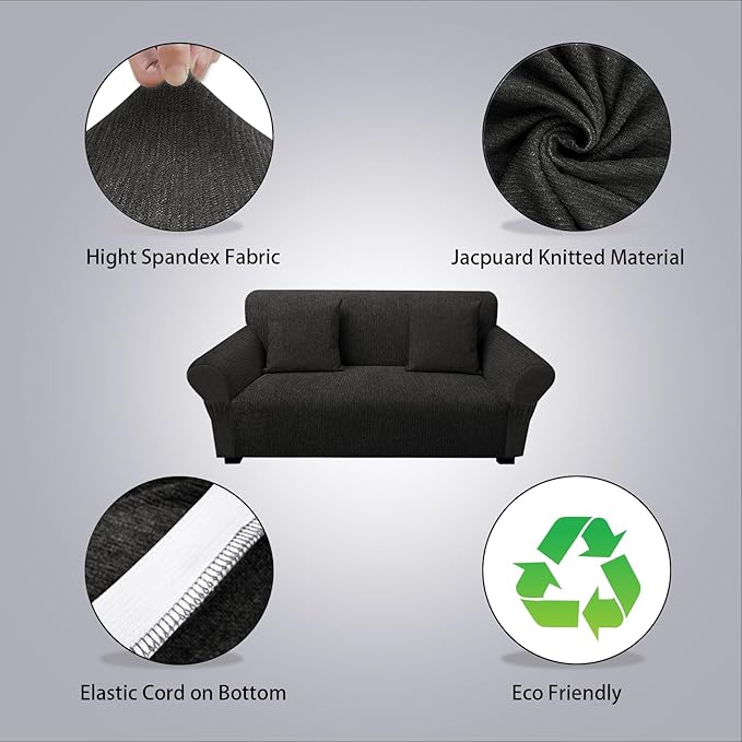 Loveseat Slipcover with 2 Pillow Cover