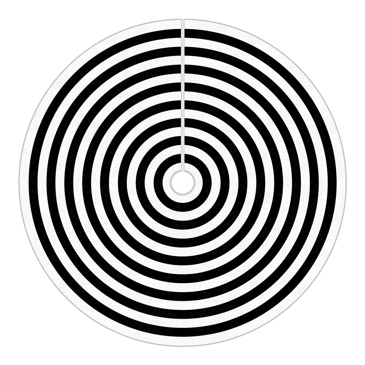 yuboo Black and White Christmas Tree Skirt 48 Inches, Annual Ring Spiral Tree Skirt for Halloween Decorations Ornaments Christmas Tree Decor