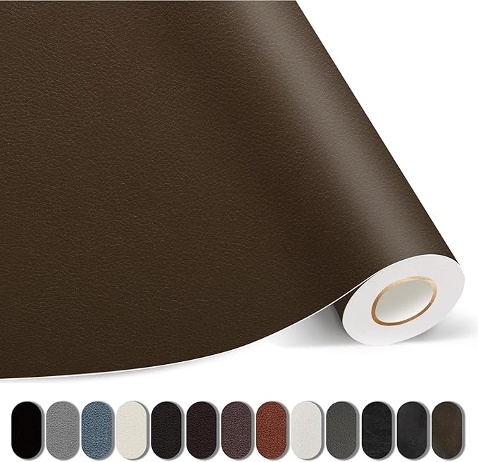Leather Repair Patches, 17X158 Inch Self-Adhesive Leather Repair Tape, Stretch