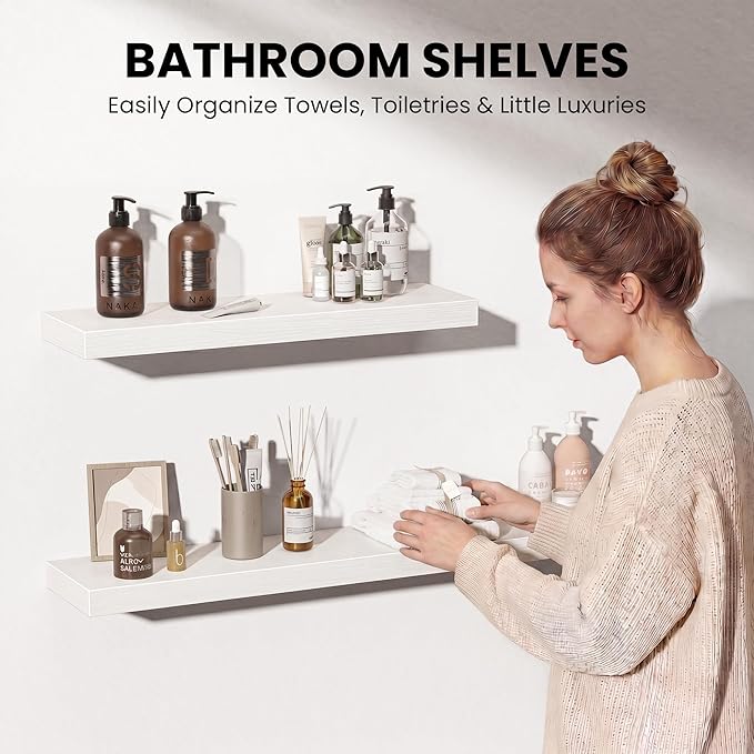 Fun Memories 48 Inch Floating Shelves