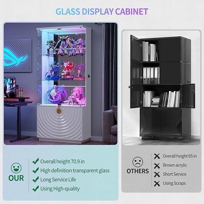 HNEBC Display Cabinet with Glass Doors