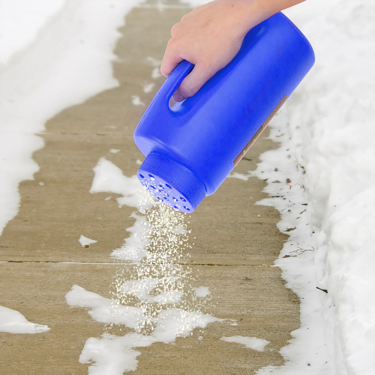 Stalwart 82-YJ487 Spreader, Salt and Seed Spreader, Also for Fertilizer, Deicing/Ice Melt By Stalwart (Multipurpose Tool for Lawn Garden and Yard) (Blue), 5.5" (L) x 3.5"(W) x 10.5" (H)