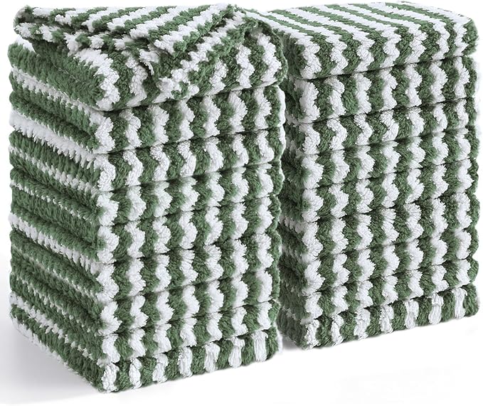 Homaxy 18 Pack Kitchen Dish Cloths, Ultra Soft and Absorbent Dish Towels