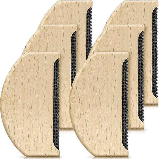 Cashmere Comb Sweater Shaver Wool Comb Wooden Pilling Remover Fuzz Fabric Lint