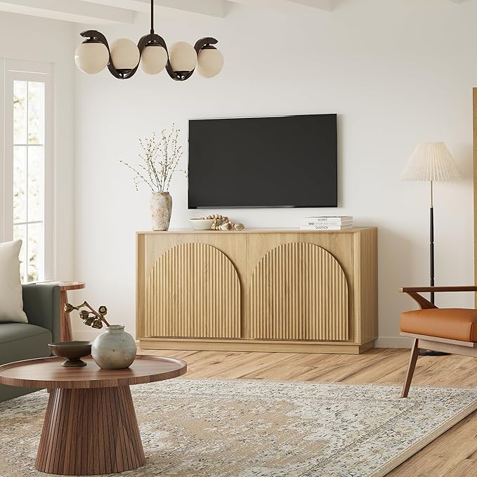 win2win Fluted Sideboard Buffet Cabinet
