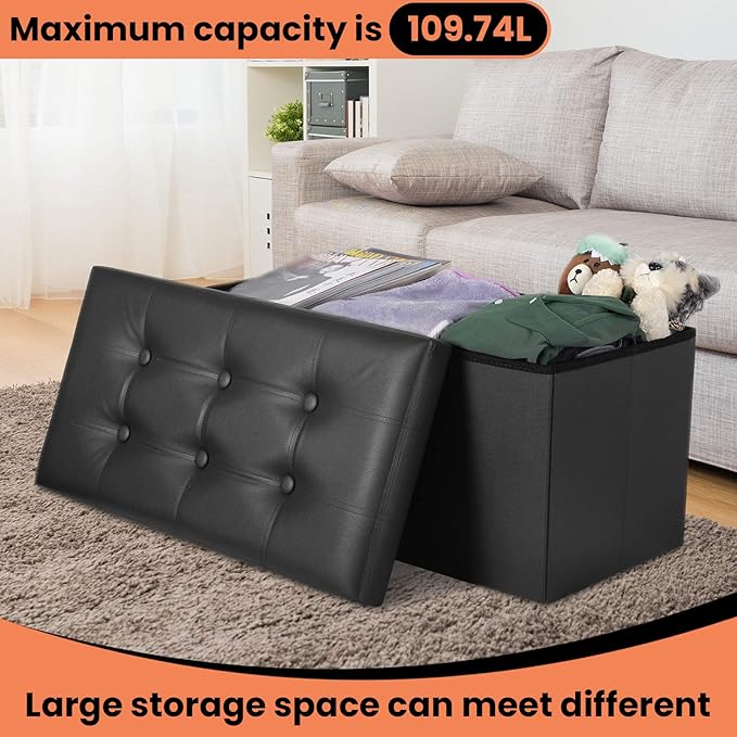 COSYLAND Ottoman Bench with Storage