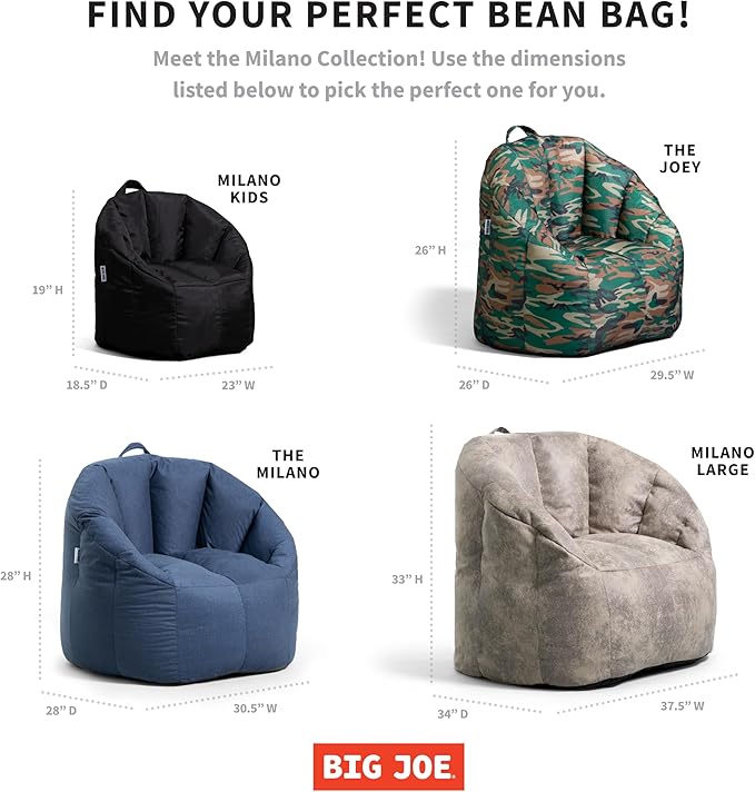 Big Joe Milano Large Bean Bag Chair