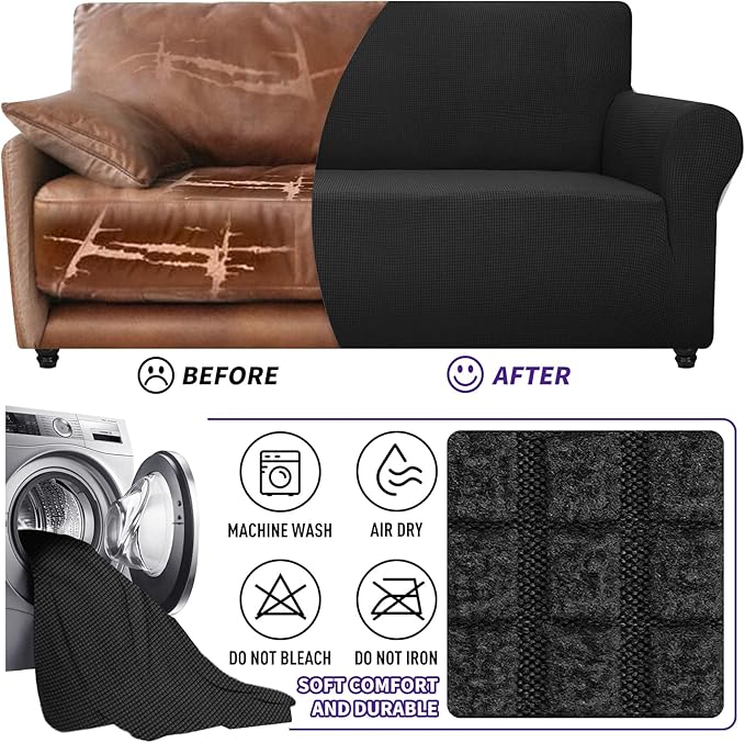 ZNSAYOTX Super Stretch Couch Cover Universal Sofa Covers