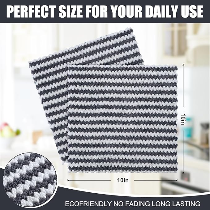 Homaxy 18 Pack Kitchen Dish Cloths, Ultra Soft and Absorbent Dish Towels