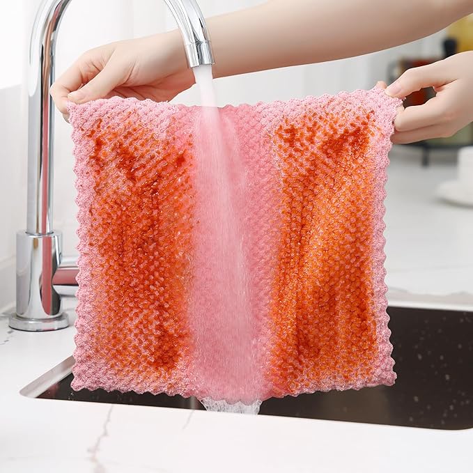 Homaxy 12 Pack Kitchen Dish Cloths, Ultra Soft and Absorbent Dish Towels