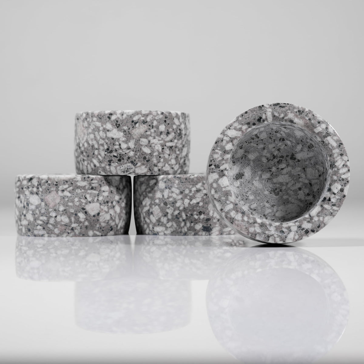 Natural maifanite Stone Tea Light Candle Holder(Set of 4) for Table Centerpieces, Valentines Day Decorations & Room Decor- Decorative Candles Holders for Wedding Gifts