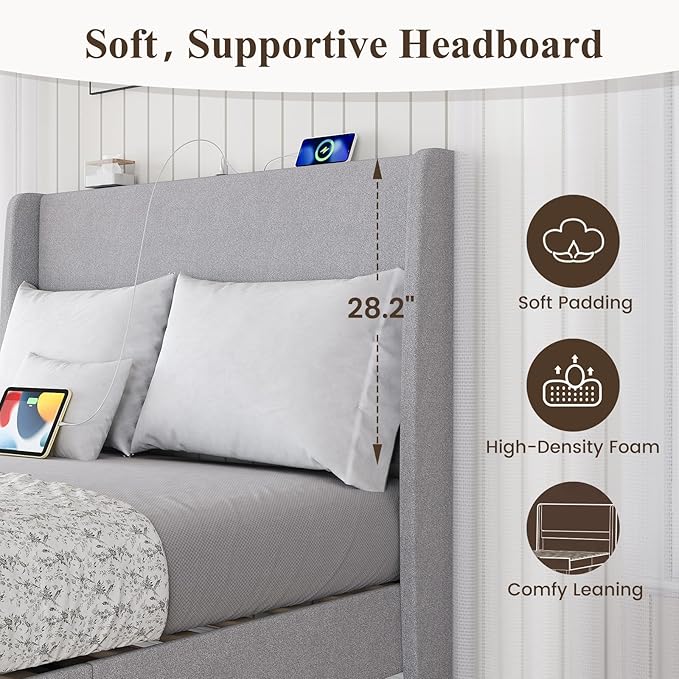 MALOL Queen Size Bed Frame