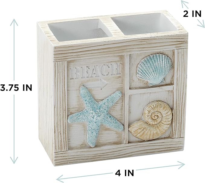 Zenna Home Seaside Serenity Bathroom Toothbrush Holder