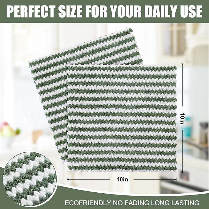 Homaxy 18 Pack Kitchen Dish Cloths, Ultra Soft and Absorbent Dish Towels