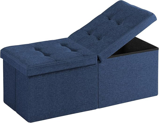 30.5-INCH Storage Ottoman Bench, Footrest