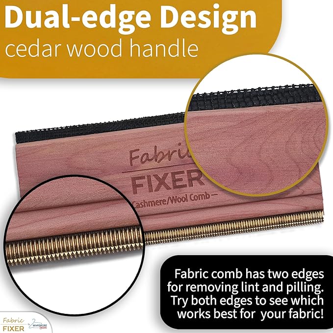 Cashmere and Multi-Fabric Sweater Comb Combo Manual Fabric Defuzzer Wool Lint