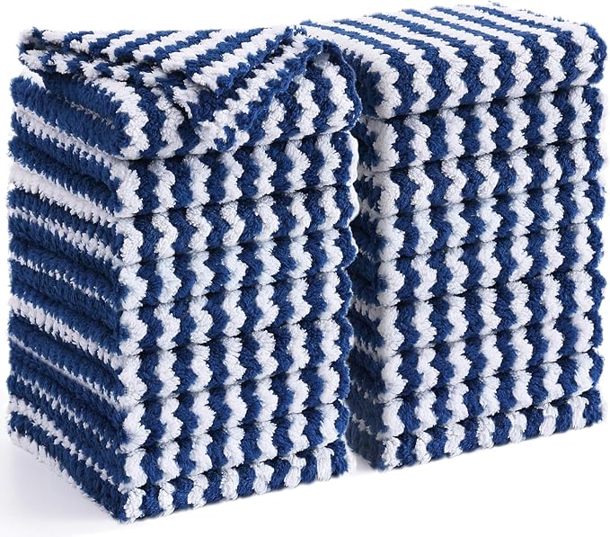Homaxy 18 Pack Kitchen Dish Cloths, Ultra Soft and Absorbent Dish Towels