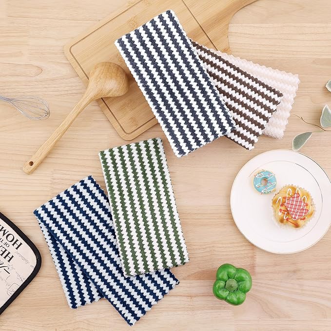 Homaxy Kitchen Towels, Ultra Soft and Absorbent Dish Towels, Reusable Fast