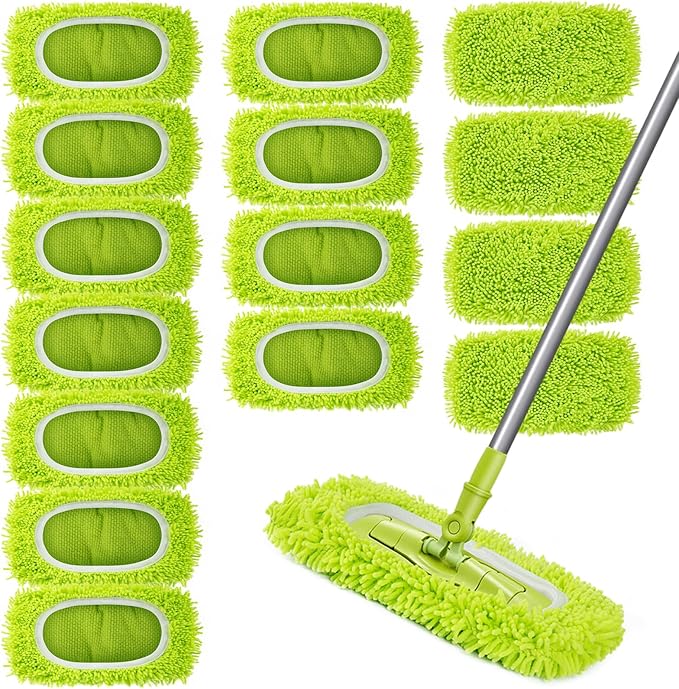 Reusable Dry Sweeping Cloths Microfiber Wet Mop Pads Compatible