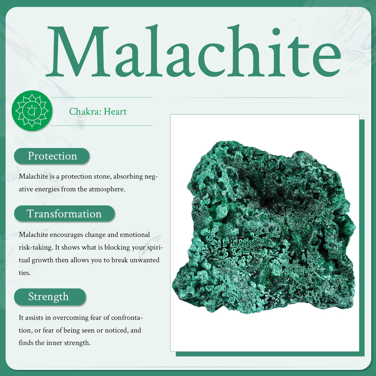 Sportmusies Natural Malachite Rough Mineral Stone Specimen Collection, Reiki Healing Crystal Cluster Decoration Home Office Meditation, 0.11-0.22 lb