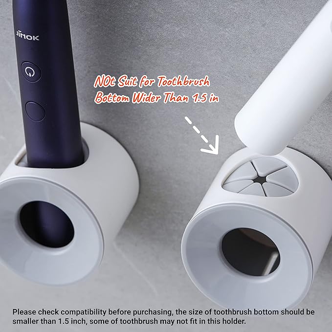 Electric Toothbrush Holder, Wall Mounted Shower Space-Saving Caddy, Toothbrush