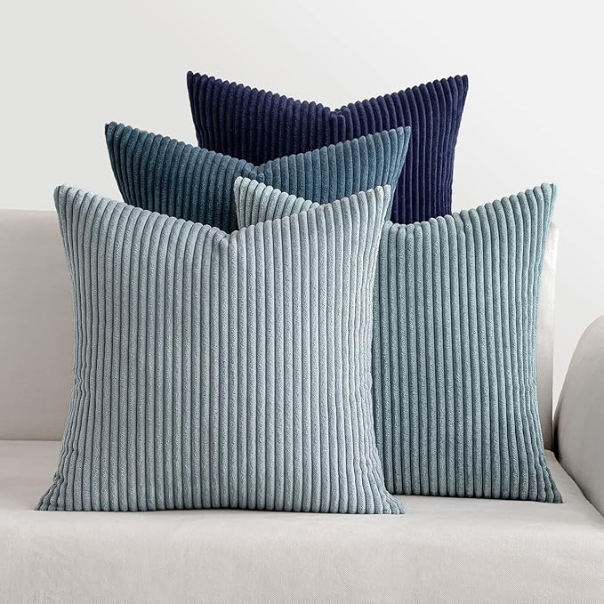 MIULEE Summer Throw Pillow Covers 18x18 Inch Set of 4 Western Neutral