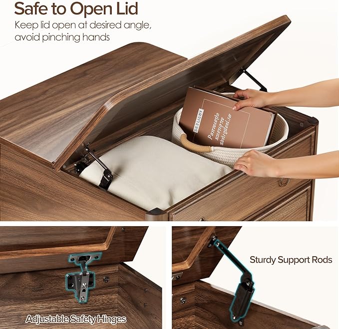 Memobarco 31.5" Lift Top Coffee Table