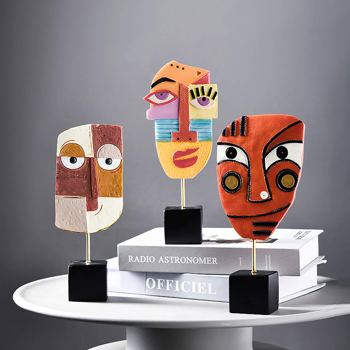 Harmony - Handcrafted Resin Abstract Sculpture for Modern Home Decor, Book Shelf, TV Stand, Living Room, Dining Room, Bedroom, Office Desktop, Cabinets