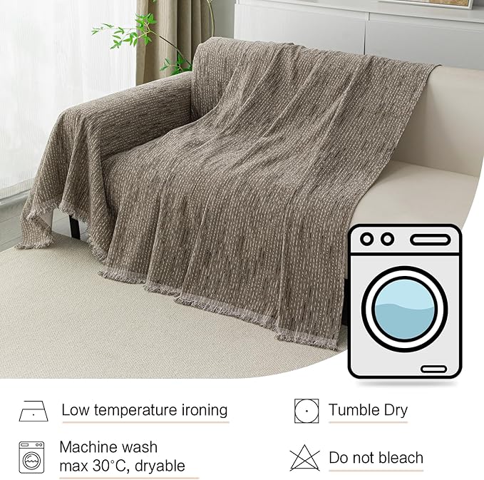 MYSKY HOME Couch Covers for 3 Cushion Couch Sofa, Sectional Couch Cover L Shape