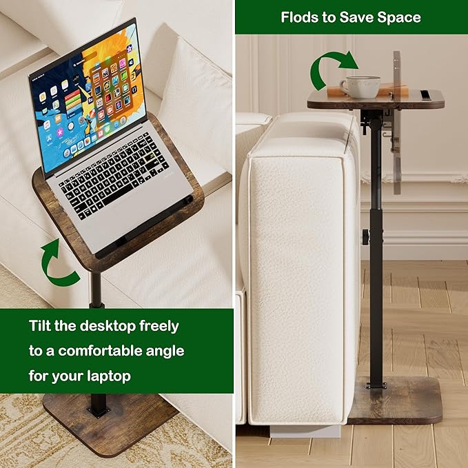 TV Tray Side Table for Couch