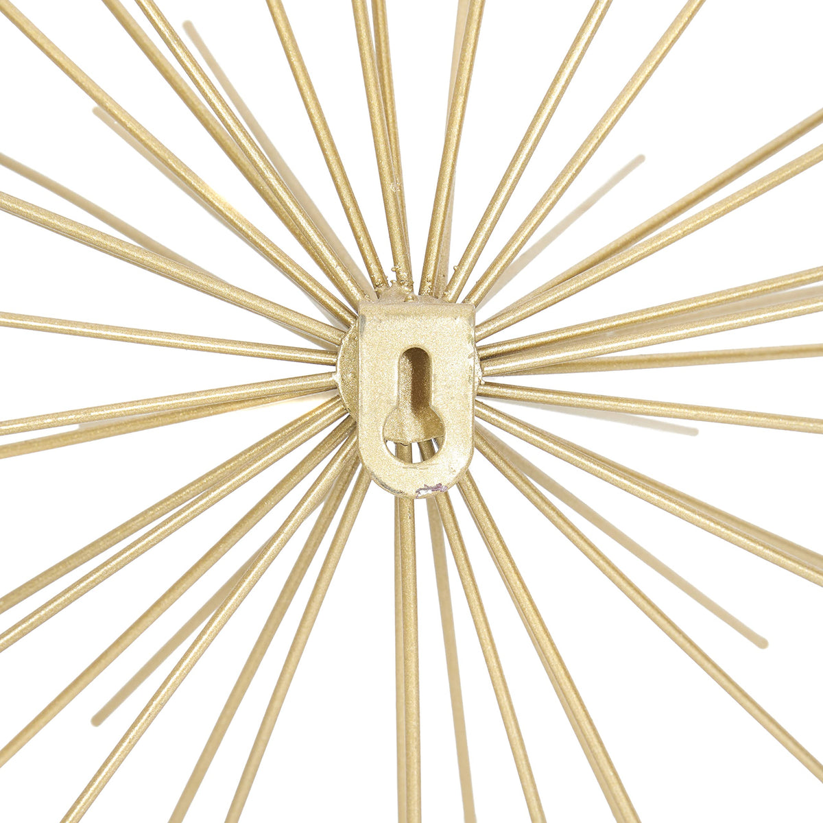 Deco 79 Metal Starburst 3D Long Spike Wall Decor, Set of 3 6", 9", 12"W, Gold