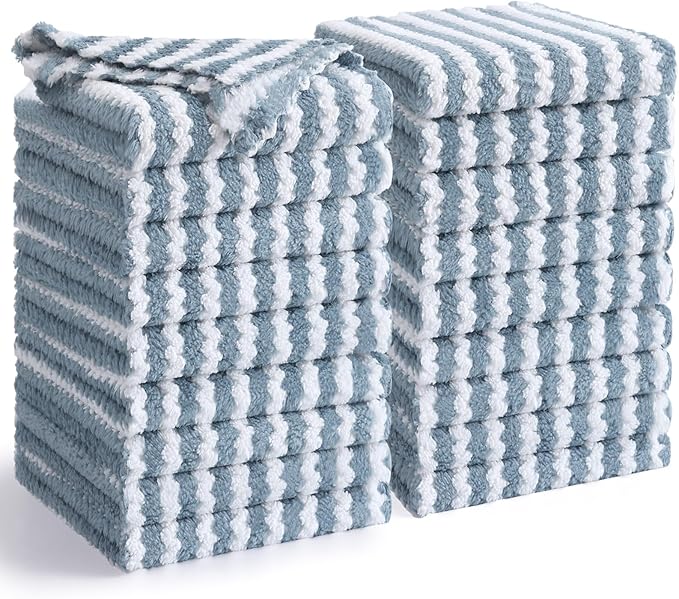 Homaxy 18 Pack Kitchen Dish Cloths, Ultra Soft and Absorbent Dish Towels