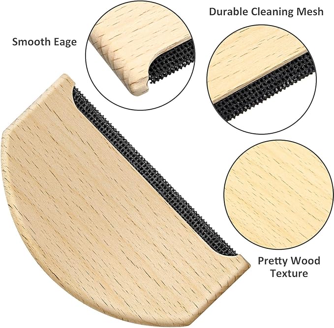 Boao 3 Pcs Cashmere Combs to Remove Pilling Sweater Defuzzer Multi-Fabric