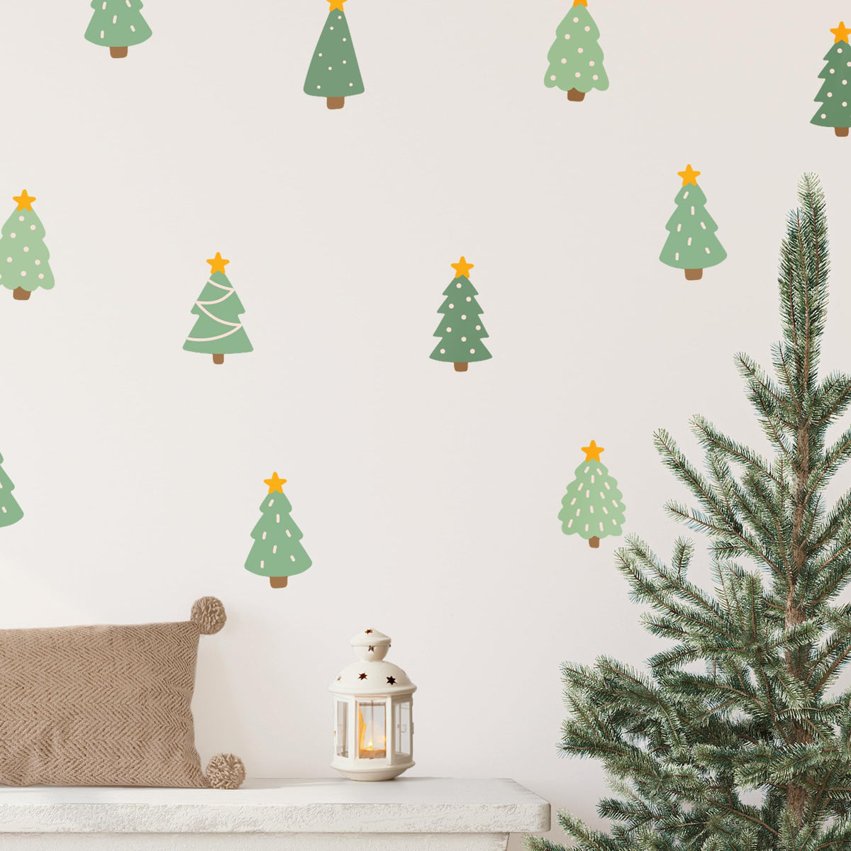 Removable Wall Decals for Kids Room – Peel and Stick Wall Stickers for Girls & Boys Bedroom, Playroom & Nursery – Merry Little Christmas
