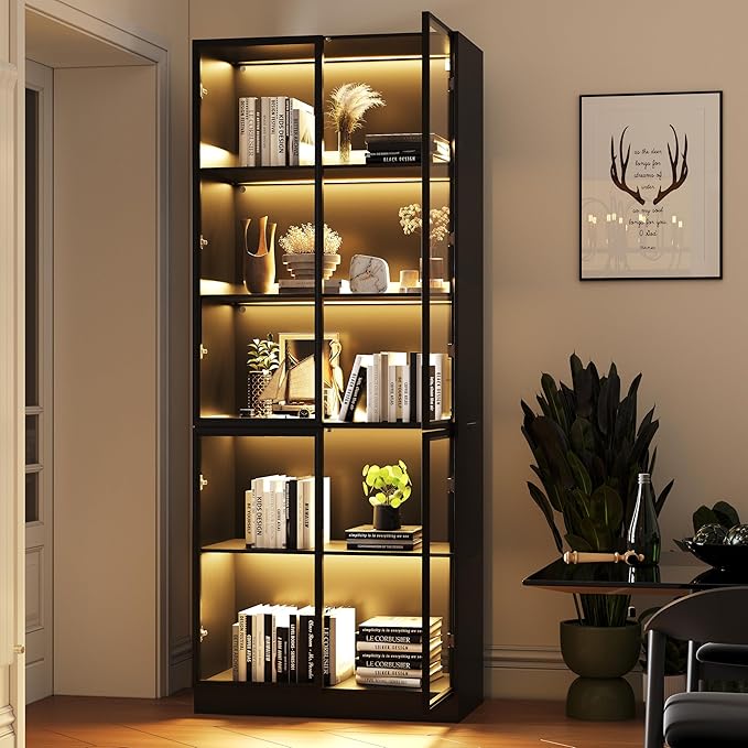 Wildhome Wooden Display Storage Cabinet