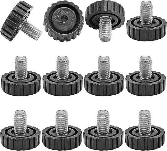 Zorfeter 30 Pcs Screw in Threaded Furniture Adjustable Levelers, M8 x 13mm