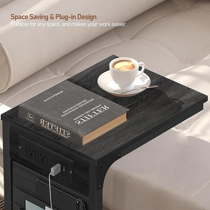 TUTOTAK C Shaped End Table