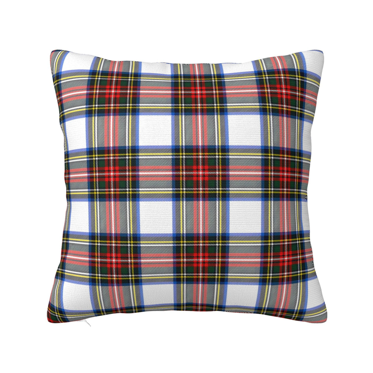 JOOCAR Plaid Pillow Cover 26x26 inch Scottish Tartan Red and White Plaid Throw Pillow Cover Farmhouse Christmas Decoration Xmas Decor Winter Holiday Cushion Case for Sofa Couch
