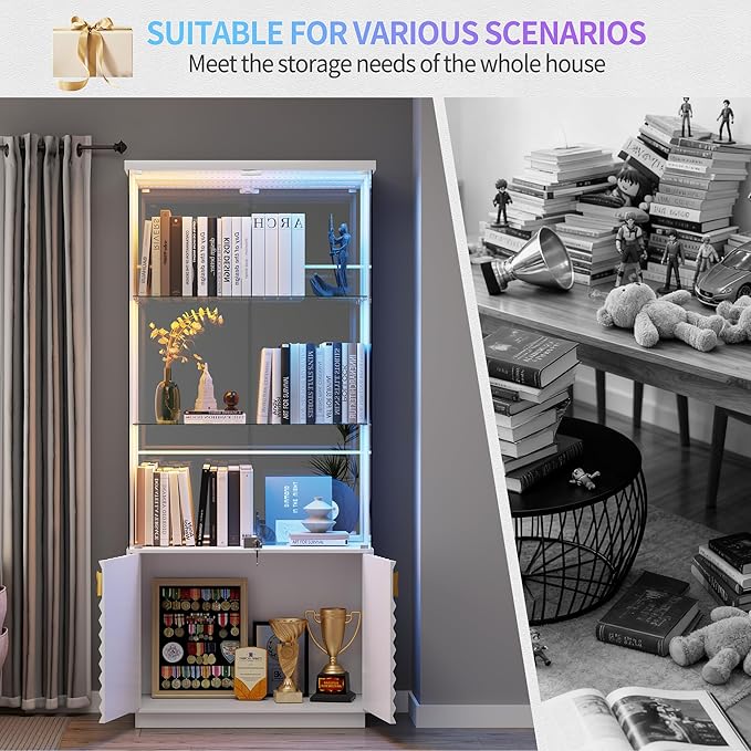 HNEBC Display Cabinet with Glass Doors