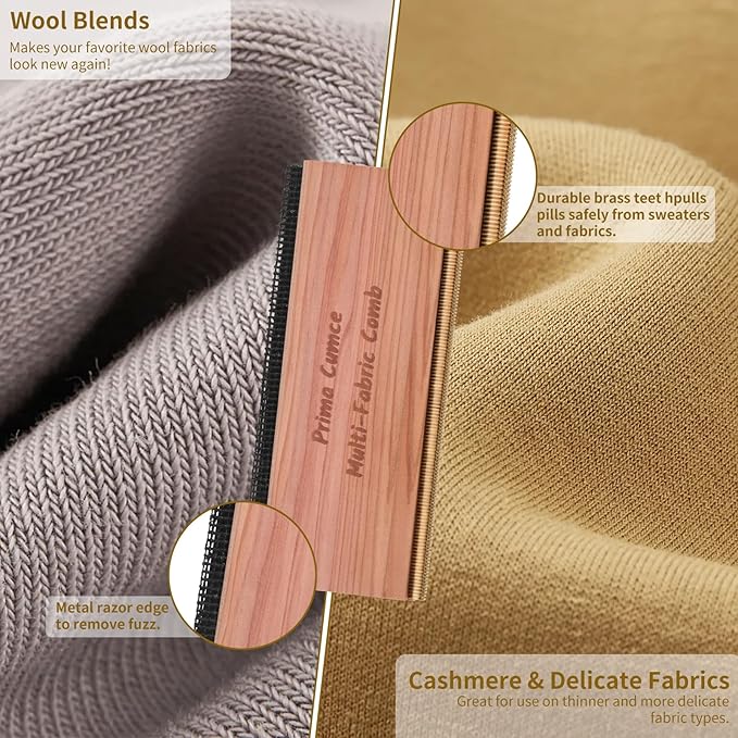 Cashmere Comb – 100 x 44 x 10mm Multi-Fabric Shaver