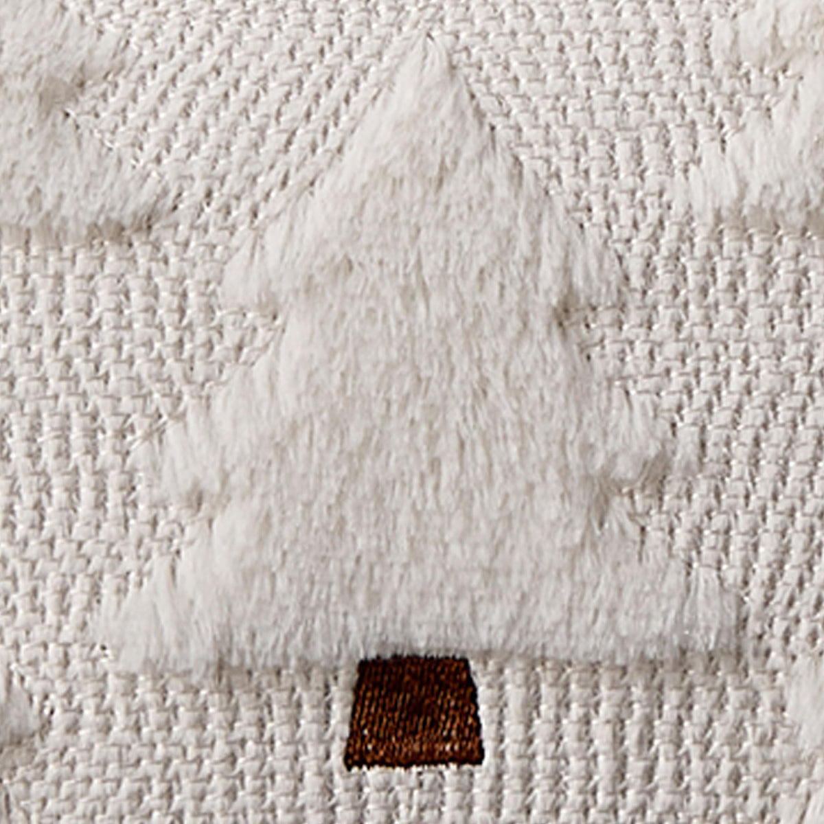 Allorry Christmas Lumbar Pillow Cover12x20 Christmas Decorations Soft Plush Faux Fur Wool Cream White Xmas Tree Throw Pillow Covers Winter Xmas Home Bedroom Sofa Decor PT-018D12