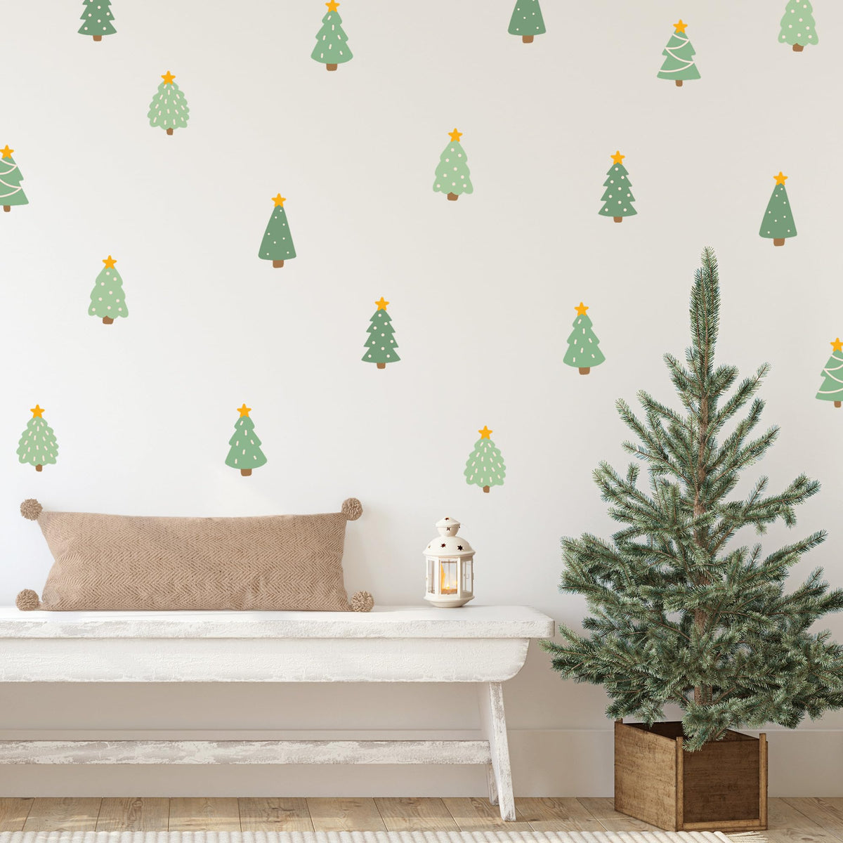 Removable Wall Decals for Kids Room – Peel and Stick Wall Stickers for Girls & Boys Bedroom, Playroom & Nursery – Merry Little Christmas