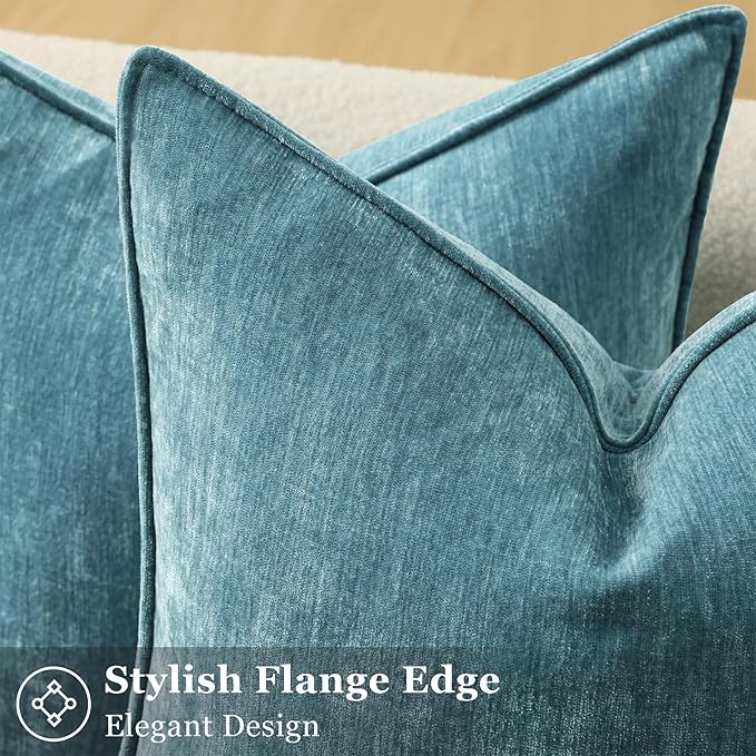 decorUhome Summer Couch Throw Pillow Covers 20x20 Set of 2, Decorative Soft