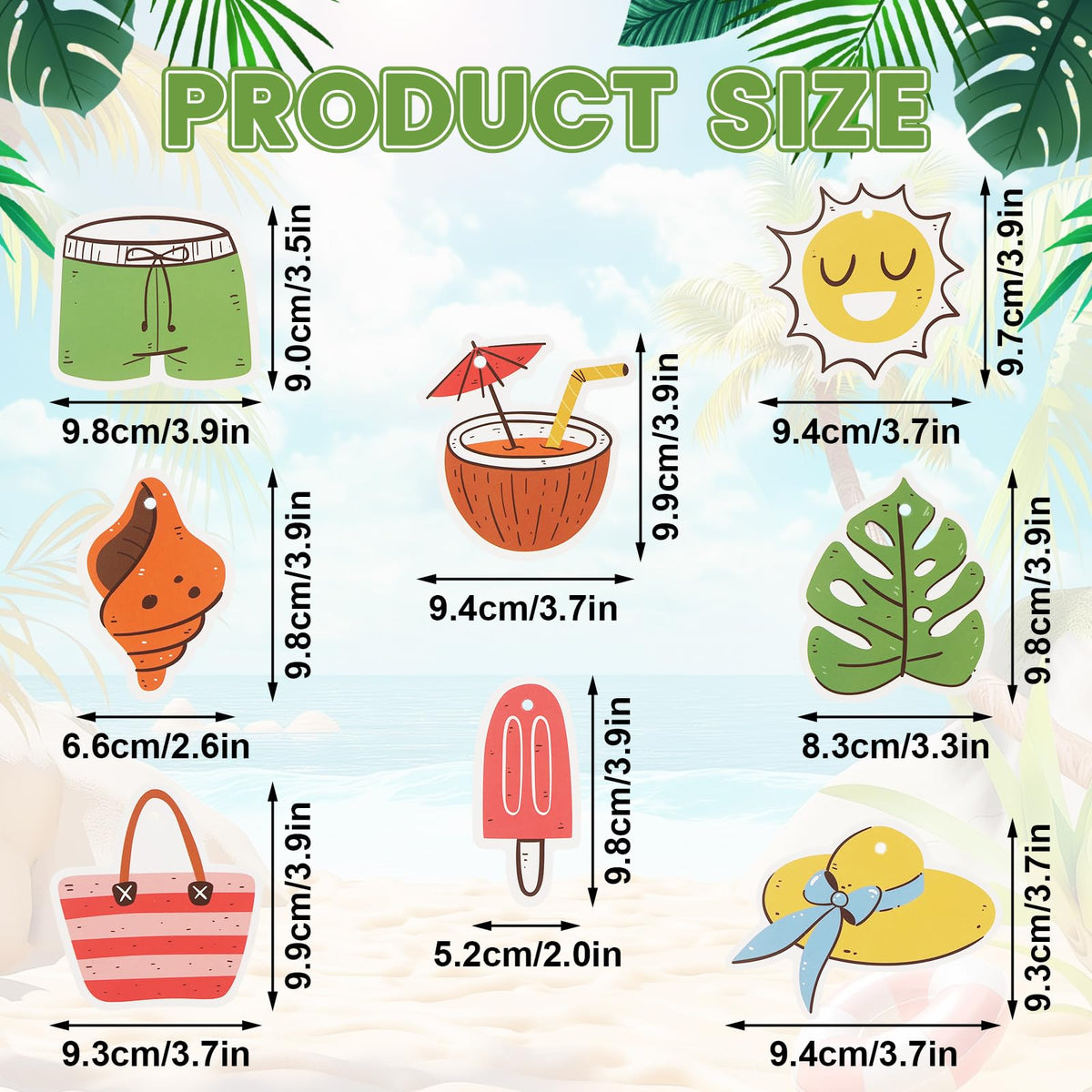 12Pcs Summer Christmas Tree Decorations Include Tassel Grass Skirt Oversized Sunglasses Beach Hat Flower Banner and Summer Tree Hanging Ornaments for Christmas in July Hawaiian Beach Party Supplies