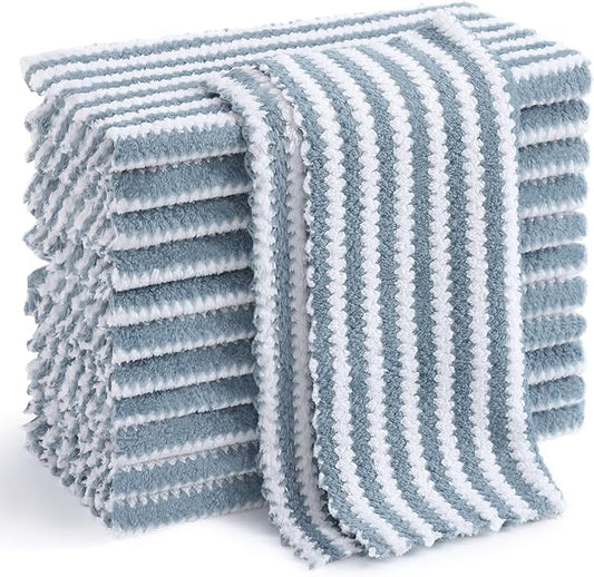 Homaxy 12 Pack Kitchen Dish Cloths, Ultra Soft and Absorbent Dish Towels